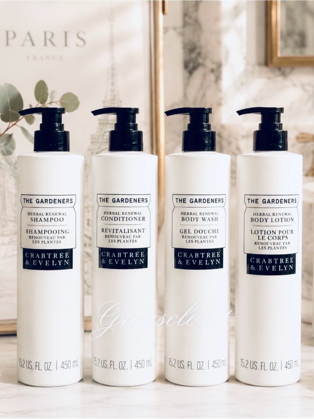 (4 PACK) SHAMPOO, CONDITIONER, BODY WASH & BODY LOTION